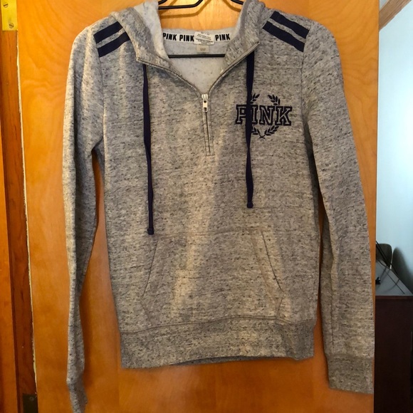 PINK Victoria's Secret Sweaters - PINK Victoria’s Secret half-zip hoodie